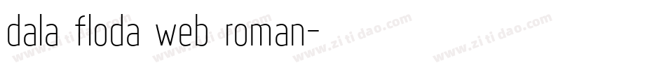 dala floda web roman字体转换